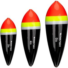 THKFISH Slip Floats Float Fishing EVA Slider Bobbers Slip Corks for Sea Fishing Catfish Fishing Accessories Balsa Fishing Floats Freshwater Pack of 4