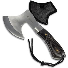 Fichtensteiner® Alaska Camping Axe Hatchet - for Bushcraft, Camping, Hunting, Fishing, Motorhome, Outdoor - Super Sharp - Lightweight - Robust - Indestructible - with Practical Carry Case