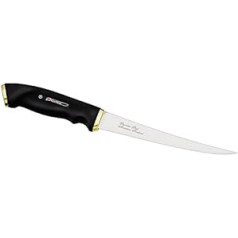 Marttiini Pelican Finnish Filleting Knife, 19 cm blade, rubber handle, leather sheath