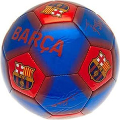 Barcelona FC Signature Football (viena izmēra) (debeszils/sarkans)