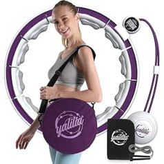 Smart Hula Hoop Pieaugušajiem ar skaitītāju stīpu svara zaudēšanai Hoola stīpa piemērots vidukļa apkārtmēram zem 120 cm Sporta aprīkojums Sākums Hula Hoop Fitness Hula Hoop notievēšanas ierīces