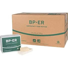 BP-ER Emergency Ration, Emergency Food Ration, Box of 24 x 500 g, Long-Term Food, Ready to Eat Immediately