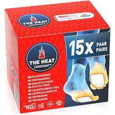 The Heat Company pirkstu sildītāji, saglabā kājas siltas 8 stundas, piemērots visiem apaviem, īpaši plāns, optimāls komforts, gatavs lietošanai, 100% dabīgs, pašlīmējošs, 5, 15 vai 40 pāri