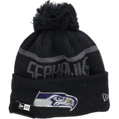 Jauns laikmets — Seattle Seahawks — Beanie — NFL 2017 melnā kolekcija — melna