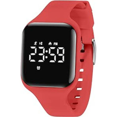 Ben Nevis Digital Children's Watch for Boys and Girls, Sports Outdoor Waterproof Watch with LED Light, Alarm Clock, Stopwatch, Date, Fitness Tracker Watch with Pedometer, Distance Silicone Strap