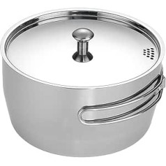 ARMYJY Stockpot 2L āra kempinga katls Virtuves trauki Piknika Pārgājienu Galda piederumi Ceļojumi Mājsaimniecības gatavošanas karstais katls 2-3 personām