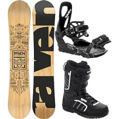 RAVEN snovborda komplekts: Snowboard Solid + Binding S200 Black + Boots Target