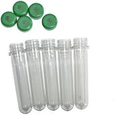 10-500 x petling 13 cm without lid – colour green or clear – with lid FTF geocaching waterproof hiding container sample tube storage shooting powder