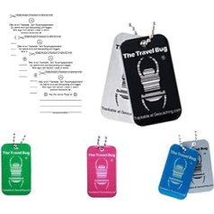 4 x QR Travelbug Geocaching Travel Bug TB Trackable QR Code Trackable with Number Set