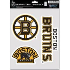 Wincraft Boston Bruins daudzfunkcionāls NHL uzlīmju komplekts (3 iepakojumā)