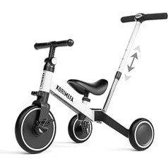 KORIMEFA 3-in-1 Trike for Toddlers from 2 Years, CE-Certified Trike / Balance Bike / Baby Trike for Boys & Girls Aged 10 - 36 Months