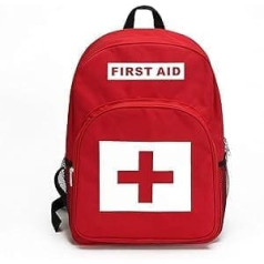 Aranticy First Aid Kit Backpack Bag, Empty Emergency Backpack, First Aid Case, Emergency Bag, Medical Bag, Waterproof, Large Rescue Backpack, First Aid Medical Bag for Home, Car, Outdoor, Travel