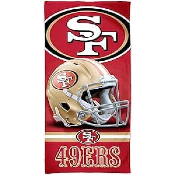 Wincraft NFL San Francisco 49ers 3D pludmales dvielis 150 x 75 cm