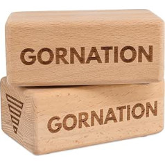 GORNATION® roktura bloki (1 pāris) - uzlabo līdzsvaru un koordināciju, neslīd, piemērots visiem līmeņiem, palielina kustības diapazonu, FSC dižskābarža koksne
