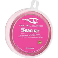 Seaguar Pink etiķete 100% fluoroglekļa līderis.