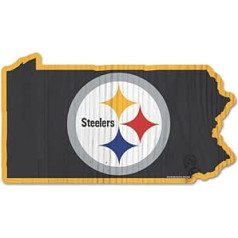 Wincraft NFL Pitsburgh Steelers State Wood Sign Holzschild