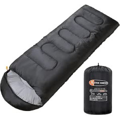 ACTIVE FOREVER Sleeping Bag with Hat for Spring and Autumn 3-4 Seasons Sleeping Bag Lightweight Ultralight for Camping Hiking