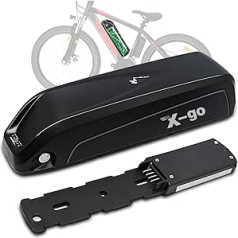 X-go E-Bike akumulators 36 V 10 Ah 360 Wh ar 2 A lādētāju 36 V 250 W 350 W 500 W 750 W motoriem, Ebike akumulators āra sportam, Command vai modificētiem velosipēdiem