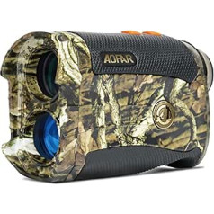 AOFAR HX-1200T Rangefinder Hunting 5-1200 Metres, Angle and Horizontal Distance, Waterproof Camouflage Rangefinder, 6 x 25 mm, Distance and Bow Mode, Free Battery Gift Pack