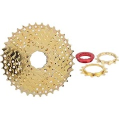 VGEBY velosipēdu kasete, 8 ātrumu 11-36T Cog Cassette Gold velosipēda brīvgaitas kasete kalnu velosipēdu šosejas velosipēdiem Sportinggoods velosipēdiem un rezerves daļām Sportinggoods velosipēdiem un rezerves daļām