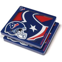 YouTheFan logotipu sērija Houston Texans 3D Coaster Team Colors 4