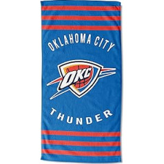 Ziemeļrietumu NBA Oklahoma City Thunder unisex pieaugušo pludmales dvielis, 30 x 60 collas, svītra