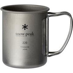 Gdmonin Snow Peak Titanium Single Wall Mug 220