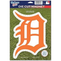 Wincraft MLB Detroit Tigers 82766010 Die Cut logotipa magnēts, mazs, melns