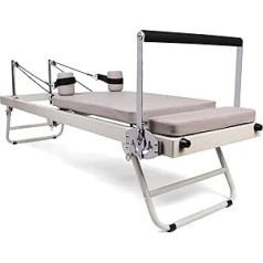 GICIR Pilates Reformer for Home Yoga Equipment, Multifunctional Folding Yoga Bed, Pilates Bed Fitness Equipment, Adjustable Intensity for Commercial and Home Fitness Training Equipment