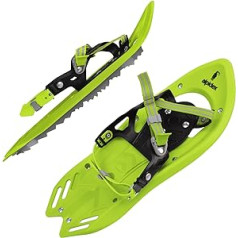 ALPIDEX Children's Snow Shoes, EU Size 26 - 38, Load Capacity: 55 kg, Optional Telescopic Poles