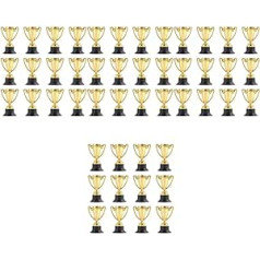 BESPORTBLE Pack of 64 Small Trophy Reward Futbola trofejas bērniem Basketbola Trophy Futbola rotaļlieta bērniem Bērnu Balvas Goldendoodle Gifts Plastmasas Uztura Modelis Students