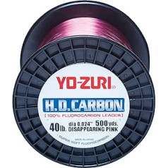 Yo-Zuri HDCarbon Fluorocarbon Fluorocarbon 100% Leader 458m 0,380mm pazūd rozā