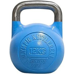 Xenios USA Adult Steel Russian Girevoy Kettlebell 12 kg Blue Kettlebell