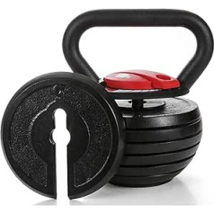 ZXQZ Fitnesa hanteles Fitnesa Kettlebell mājsaimniecības pietupienu treniņu aprīkojums ar regulējamu svaru tērauda krāsa melna maza hantele