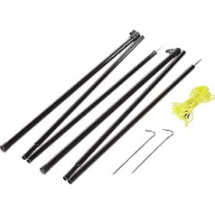 Vango Outdoor Adjustable Pole Set available in Black - Size 180 - 220 cm