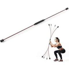 Pilates stienis pārnēsājams jogas spieķis sporta šūpošanās stienis pieaugušajiem Swingstick elastīgs fitnesa treniņu stienis elastīgs pretestības stienis muskuļus stiprinošs fitnesa stienis vibrācijas stienis priekš