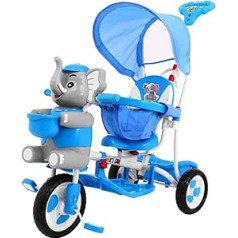 Kinder Dreirad, Tricycle, Dreirad für Kinder - Elefante - Blau