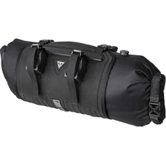 Topeak Frontloader 8 litru stūres soma sportam un brīvā dabā - melna, 50 x 15 x 15 cm