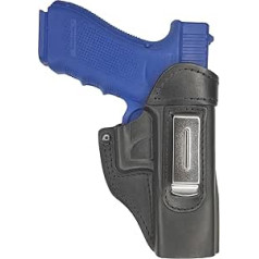 VlaMiTex IWB 4 ādas maksts priekš Glock 17 22 31 37 melns