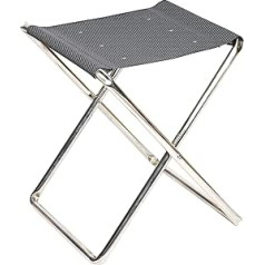 Crespo AL302 Mini Folding Camping Stool with Footrest Aluminium