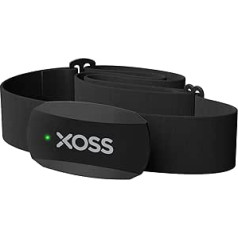 XOSS X2 sirdsdarbības monitors, Bluetooth ANT+, sirdsdarbības sensors ar krūšu siksnu, EKG precīzs IP67 ūdensizturīgs, saderīgs ar Strava, lietotne Peloton, Elite HRV, Rouvy, Adidas Run, Kinomap