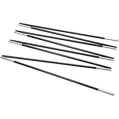 BERGER Fibreglass Poles 13 mm Additional Poles Pole Extension Camping Replacement Tent Black