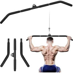 XonyiCos Fitnesa kabeļu vilkšanas sistēma, Fitness LAT un Lift Pulldown Mašīnas pielikumi, Lat Pulldown Bar, Mājas Treniņš, Aprīkojums bicepsam, Tricepsam, Plecam, Rokai, Curl, Apakšdelmam