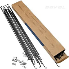 Bavel kalnu velosipēda MTB spieķi 296 mm–307 mm ar sprauslām, komplektā 36 melni 302