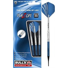 Bull's Razor Soft Dart, Silber/Blau, 18g