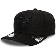 New Era Tonal Black 9Fifty Snapback Cap Chicago Bulls Black