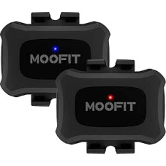 moofit CS9 ātruma sensors un kadences sensors, Bluetooth un ANT+, bezvadu velosipēda ātruma sensors, IP67 ūdensizturīgs, saderīgs ar Wahoo, Zwift, Peloton, Coosporide, Rouvy, melns