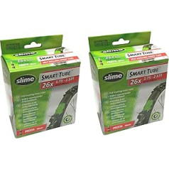 Slime Smart Tube 26 x 1,75–2,125 pašremontējamas kalnu velosipēda iekšējās caurules — Presta vārsts (pāris)