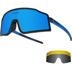 Queshark Riteņbraukšanas Saulesbrilles Velosipēdu brilles Vīriešiem Sievietēm 1 Polarized 2 HD Lens Anti UVA UVB for MTB Road Rite Running Makšķerēšana Pārgājieni