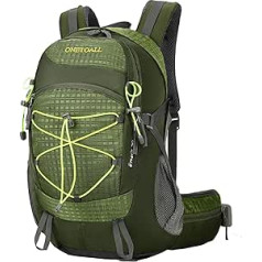 LOCAL LION Wanderrucksack Fahrradrucksack 20L, Reiserucksack mit Regenschutz, Tragegestell, Rückbelüftung, für Damen Herren, wasserabweisend zum Radfahrren Wandern Reisen